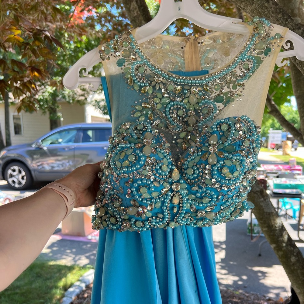 Two piece prom dress